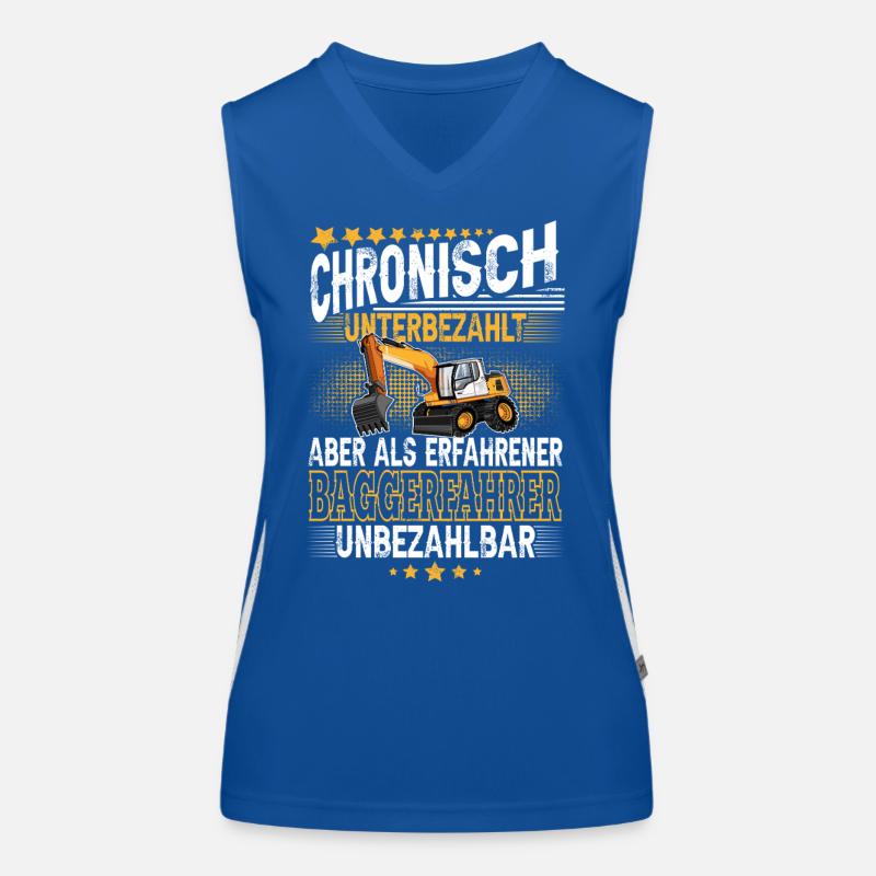 Baggerfahrer Funktionelles Kontrast-Tank Top für Frauen