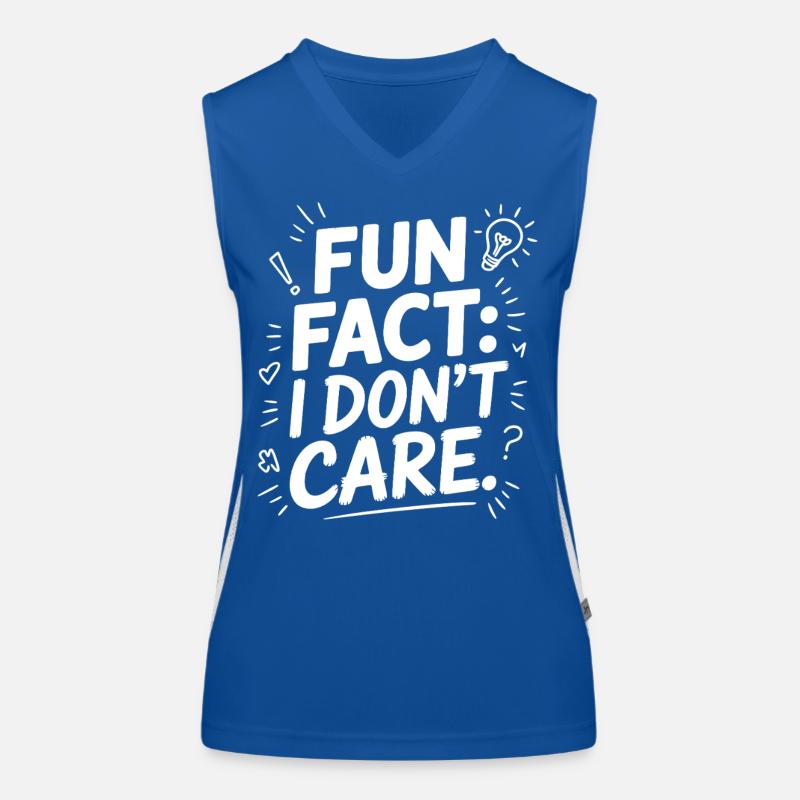 Fun Fact Mir egal Funktionelles Kontrast-Tank Top für Frauen