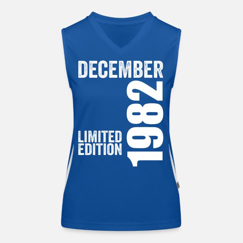 Retro-Geburtstagsgeschenk - Dezember 1982 Funktionelles Kontrast-Tank Top für Frauen