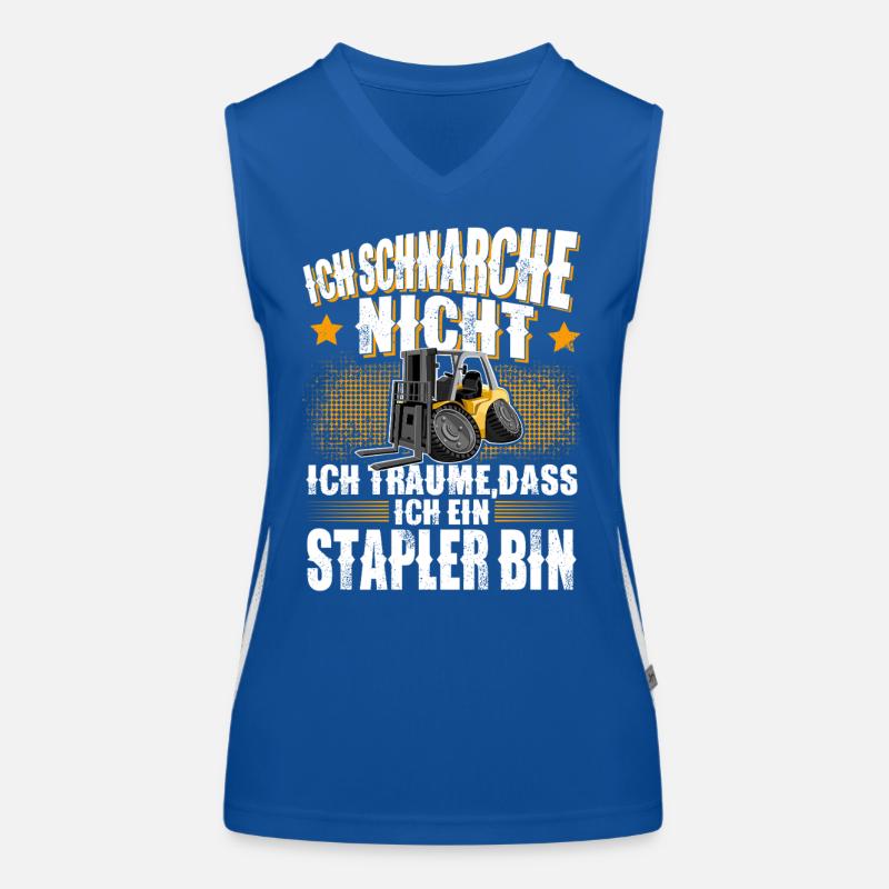 Gabelstapler Stapler Funktionelles Kontrast-Tank Top für Frauen