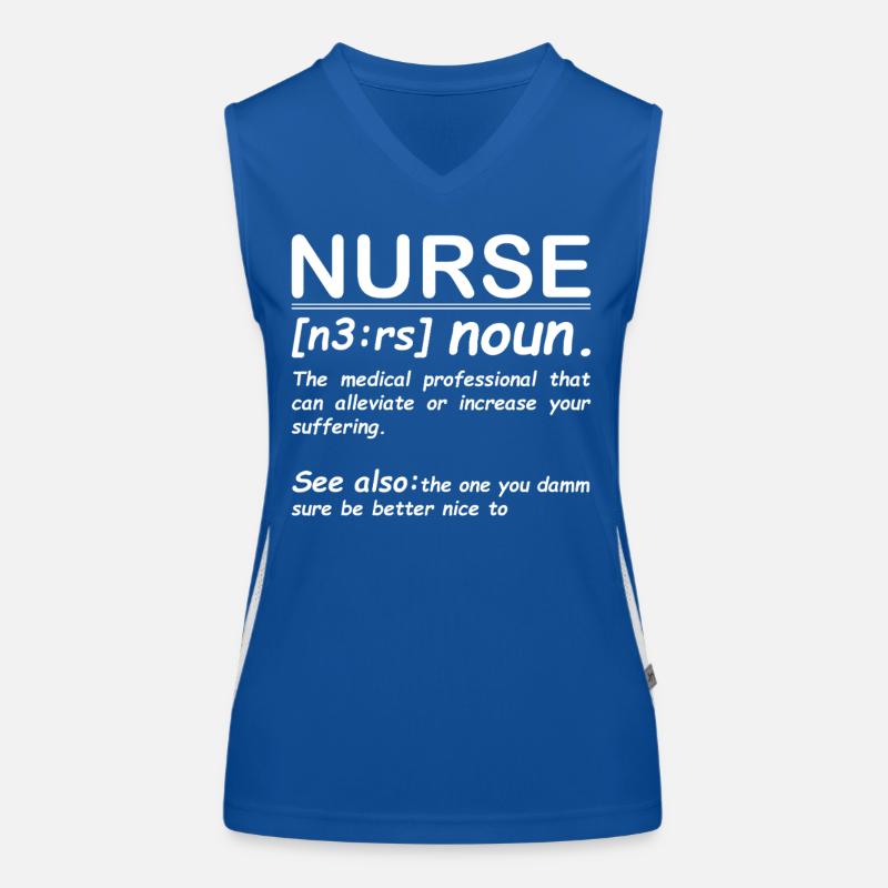 Krankenschwester Funktionelles Kontrast-Tank Top für Frauen