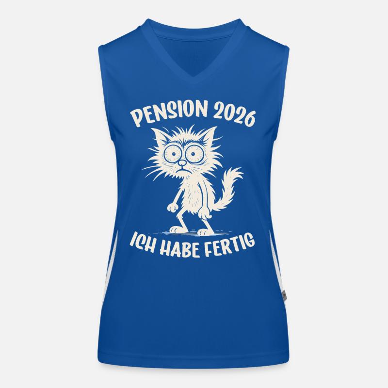 Pension 2026 Retraité Débardeur respirant contrasté Femme