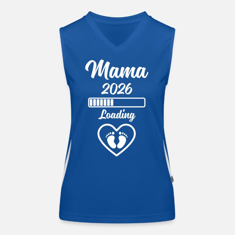 Mama 2026 Loading Funktionelles Kontrast-Tank Top für Frauen