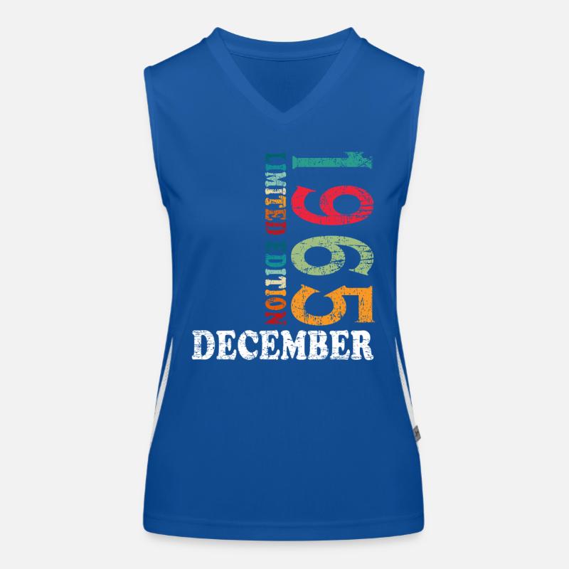 Geburtstag im Dezember 1965 - December Funktionelles Kontrast-Tank Top für Frauen