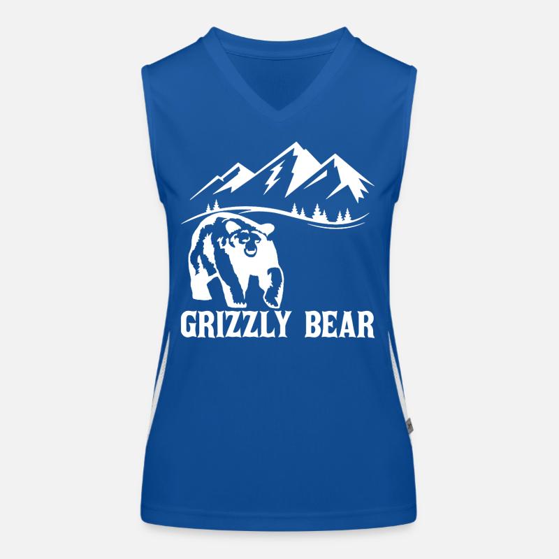 Hiking with a (white) bear Women's Functional Contrast Tank Top