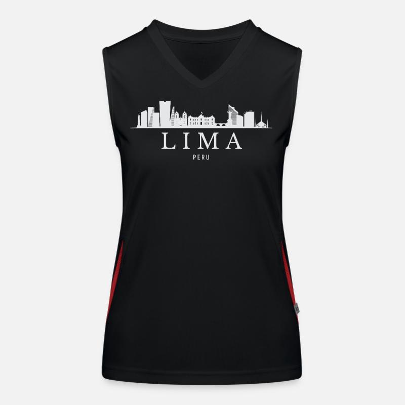 Lima Skyline, Lima Pérou Débardeur respirant contrasté Femme