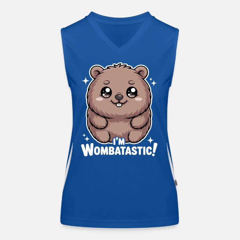 Wombat mignon Je suis wombatastique Débardeur respirant contrasté Femme