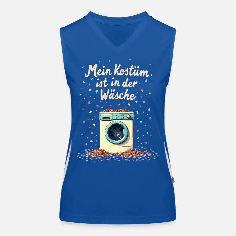 Mon costume est dans le lavage. Carnaval. Pas de costume. Débardeur respirant contrasté Femme