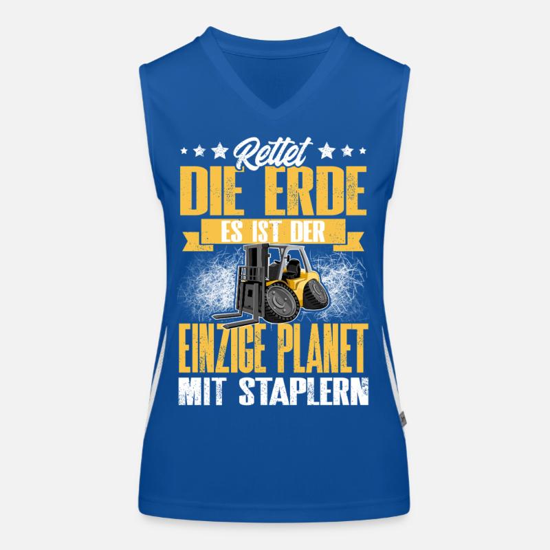 Staplerfahrer Funktionelles Kontrast-Tank Top für Frauen