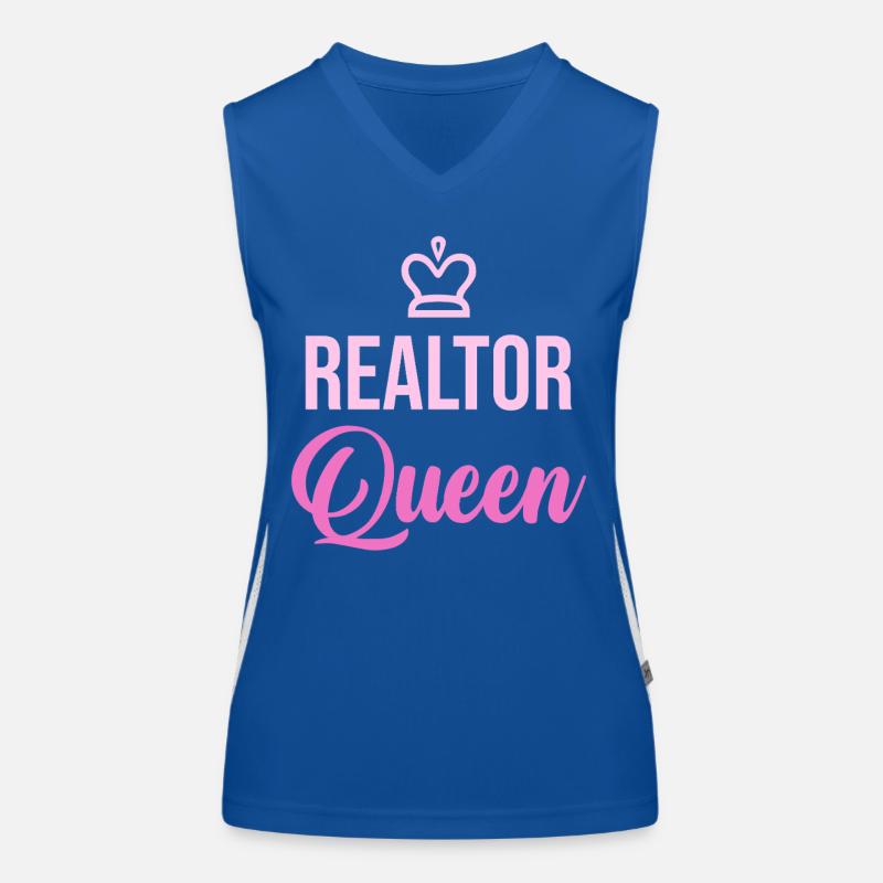 Maklerkönigin Pink Crown Funktionelles Kontrast-Tank Top für Frauen