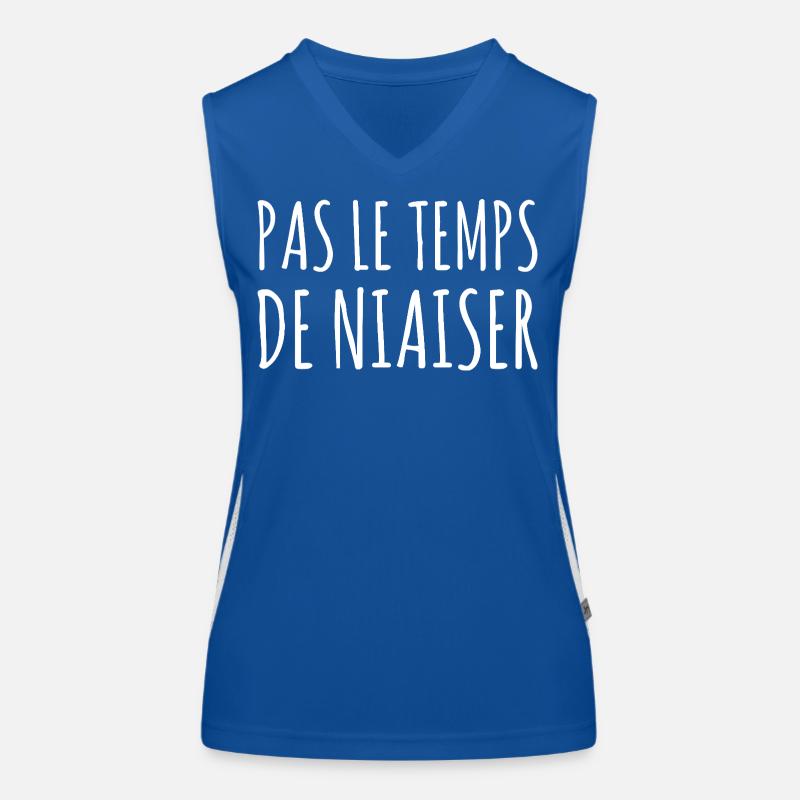 No Time to Fool Funny Phrase Humor Quebec Women's Functional Contrast Tank Top