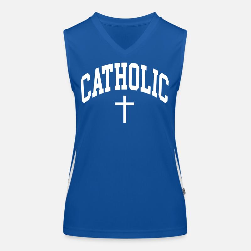 Katholisch Katholik catholique Débardeur respirant contrasté Femme