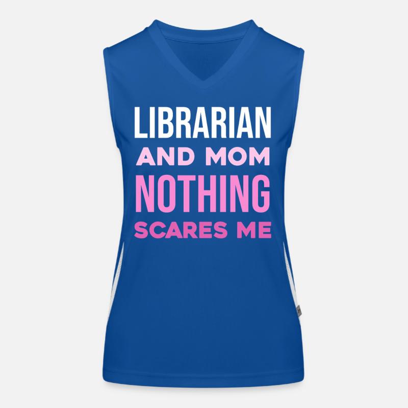 Bibliothekarin Mutter: Nichts schockt mich Funktionelles Kontrast-Tank Top für Frauen