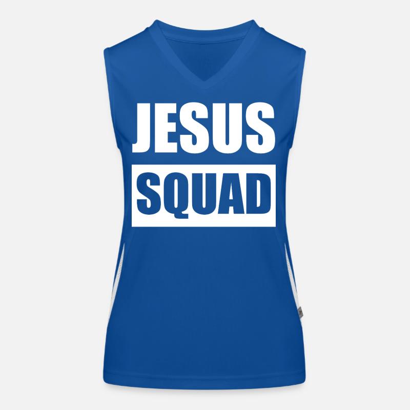 Jesus Squad Logo Tee Funktionelles Kontrast-Tank Top für Frauen