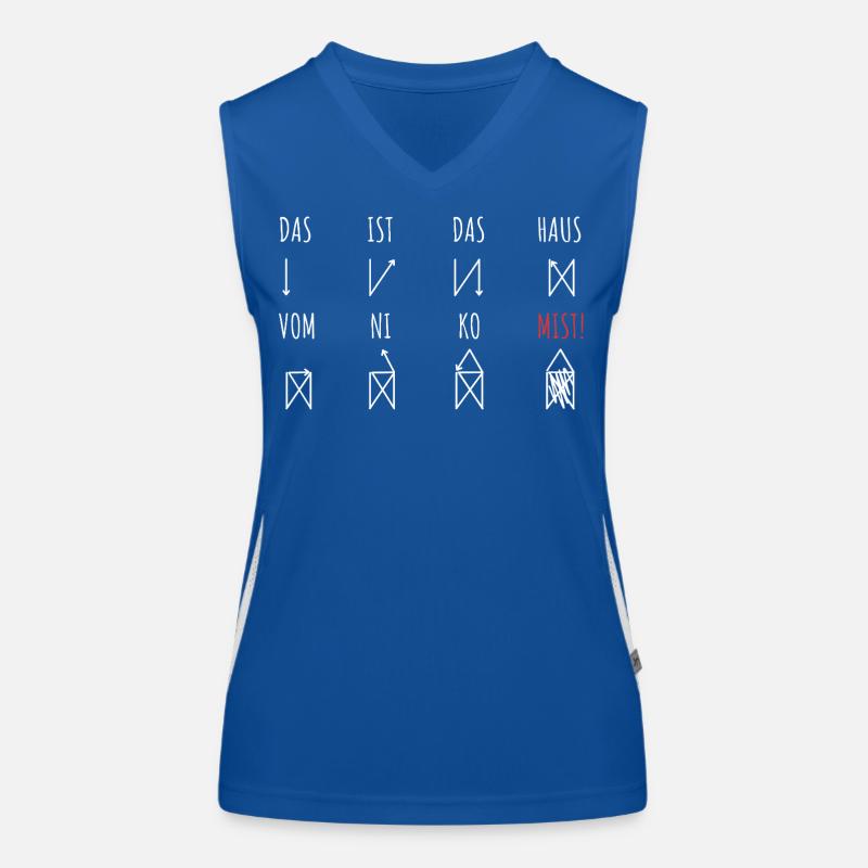 This is the house of St. Nicholas | Crap errors Women's Functional Contrast Tank Top
