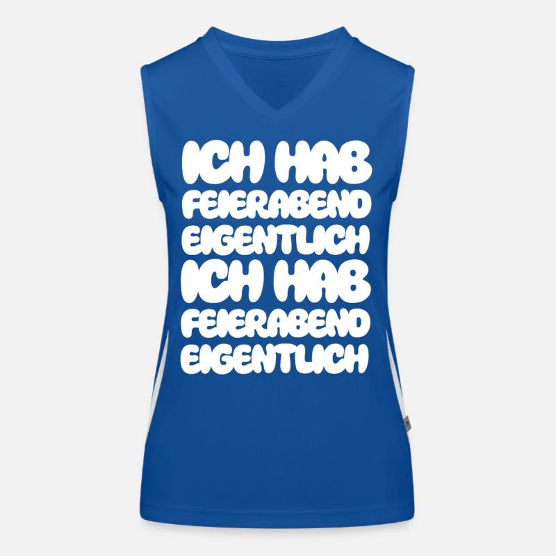 I'm actually off work I'm off work Women's Functional Contrast Tank Top