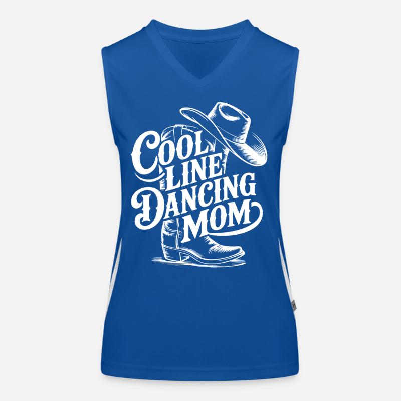 Line Dancing Mom Western Tee Funktionelles Kontrast-Tank Top für Frauen