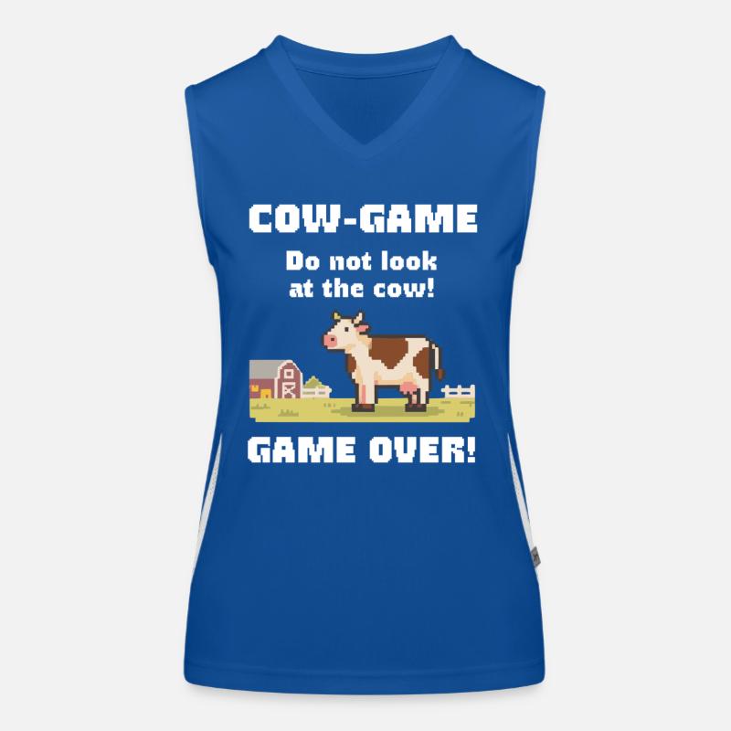 Jeu de Vaches Vaches Rétro Débardeur respirant contrasté Femme