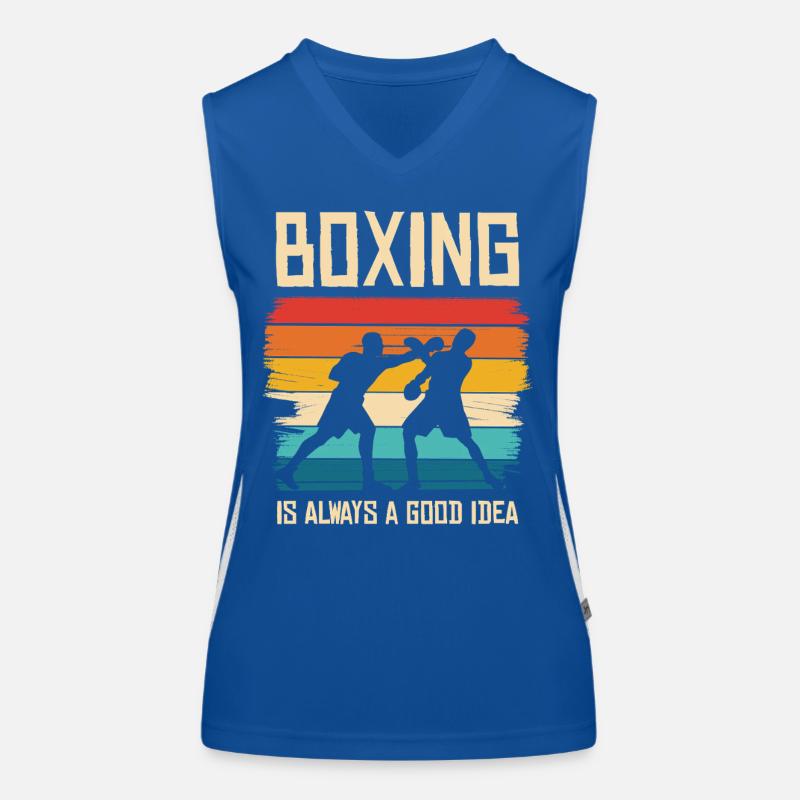 Boxen Regenbogen Kraft Funktionelles Kontrast-Tank Top für Frauen