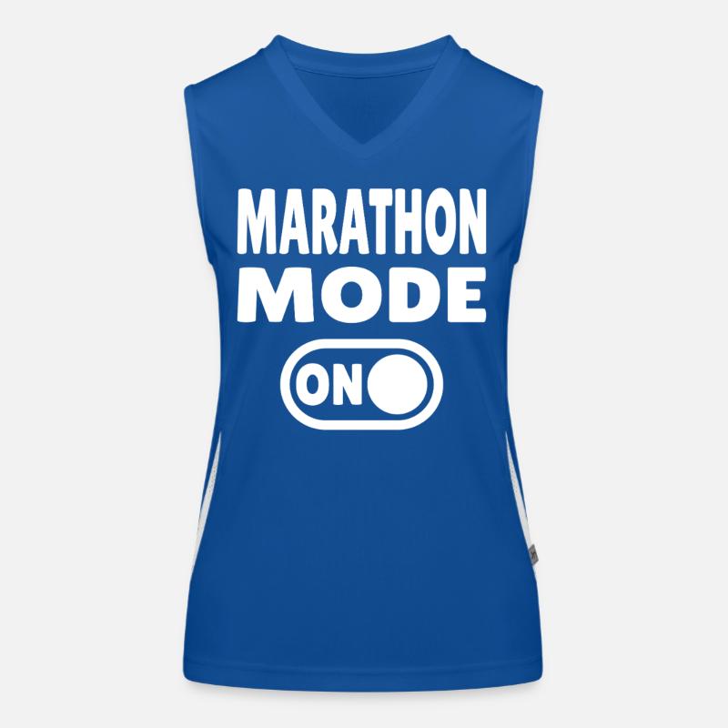 Marathon Mode On – Laufen mit Leidenschaft Funktionelles Kontrast-Tank Top für Frauen