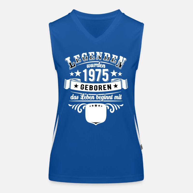 Legends were born in 1975 | Enter age Women's Functional Contrast Tank Top