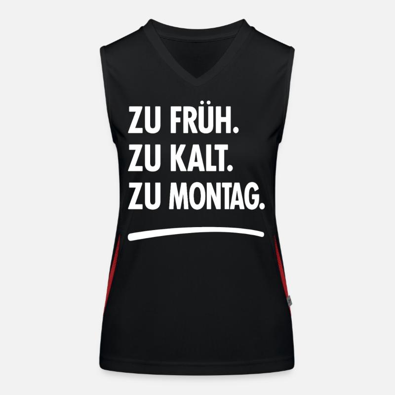 Monday grouch Monday saying Women's Functional Contrast Tank Top