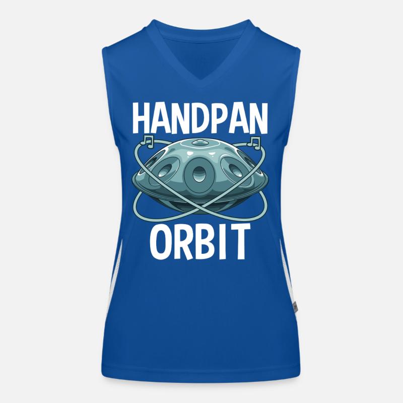 Handpan Orbit Funktionelles Kontrast-Tank Top für Frauen