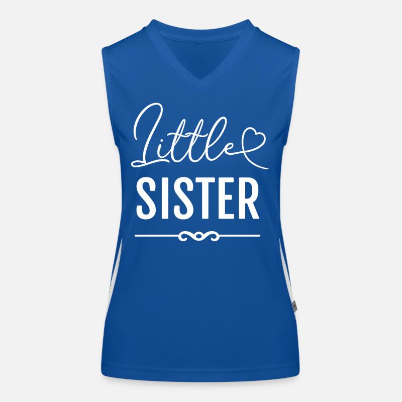 Little Sister Kleine Schwester Geschenk Funktionelles Kontrast-Tank Top für Frauen