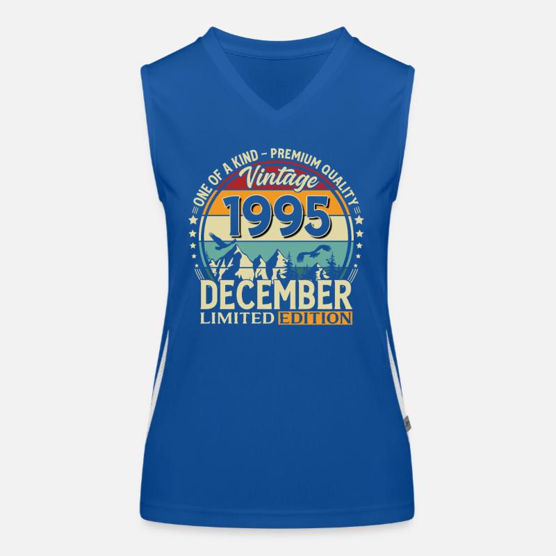 30e anniversaire Millésime Décembre 1995 Débardeur respirant contrasté Femme