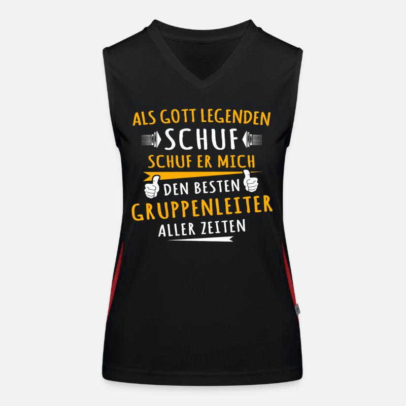 Gruppenleiter Funktionelles Kontrast-Tank Top für Frauen