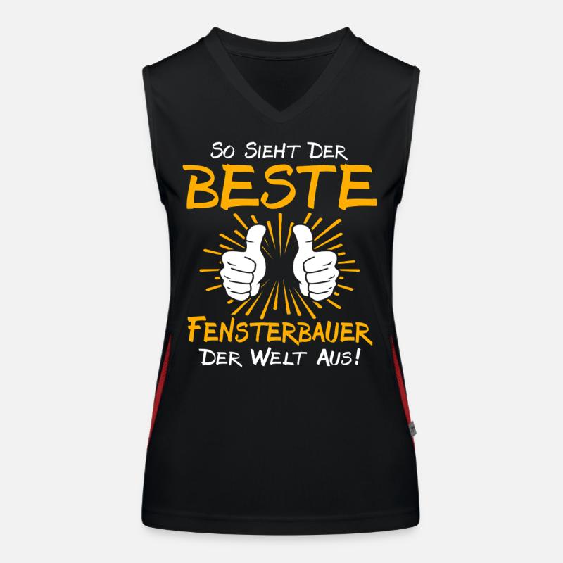 Window Maker Gift Idea Women's Functional Contrast Tank Top