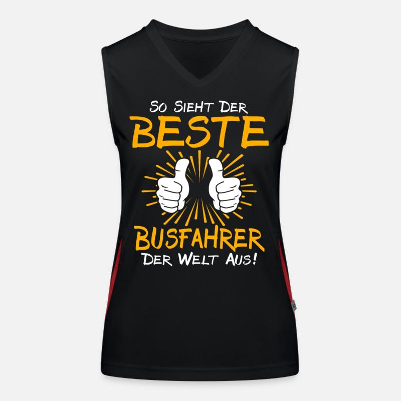 Busfahrer Geschenkidee Funktionelles Kontrast-Tank Top für Frauen