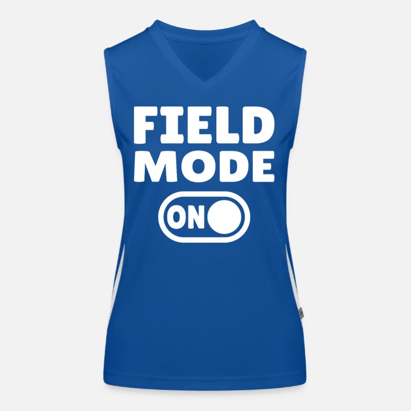 Field Mode ON – Leichtathletik Funktionelles Kontrast-Tank Top für Frauen