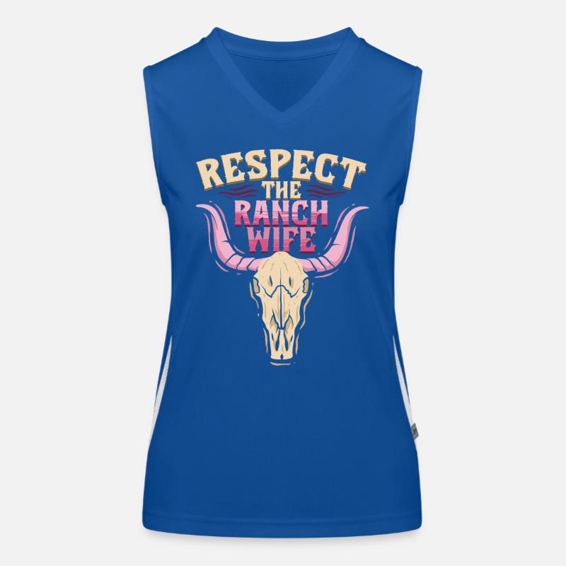 Ehefrau eines Bauern Mutter Funktionelles Kontrast-Tank Top für Frauen