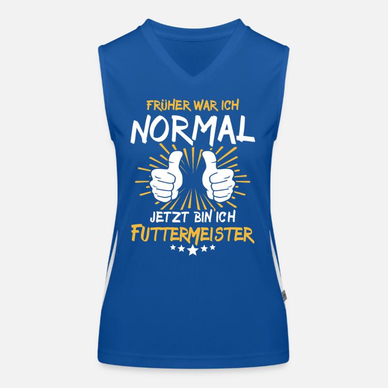 Futtermeister Spruch Funktionelles Kontrast-Tank Top für Frauen