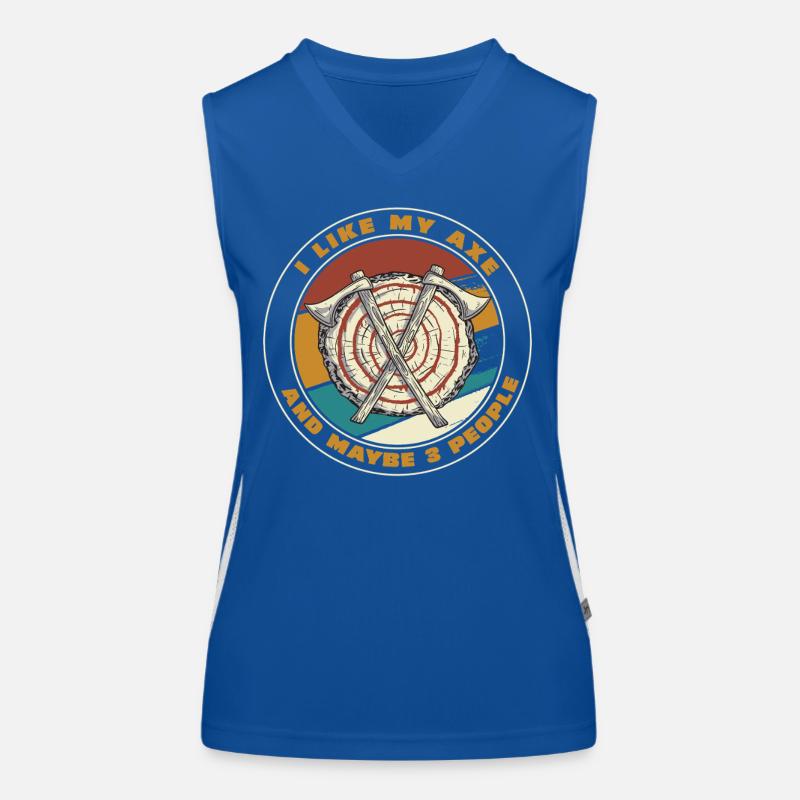 Axt Zielscheiben Retro Patch Funktionelles Kontrast-Tank Top für Frauen