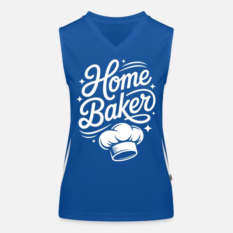 Home Baker – Küchenchef Design Funktionelles Kontrast-Tank Top für Frauen