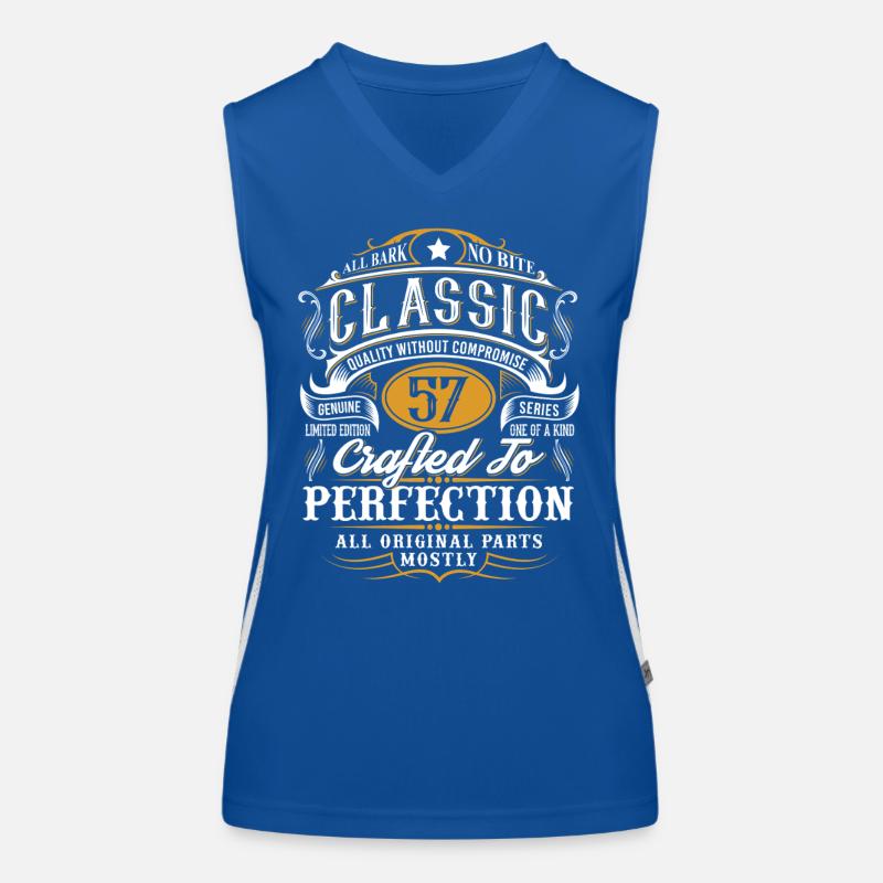57th Birthday Women's Functional Contrast Tank Top