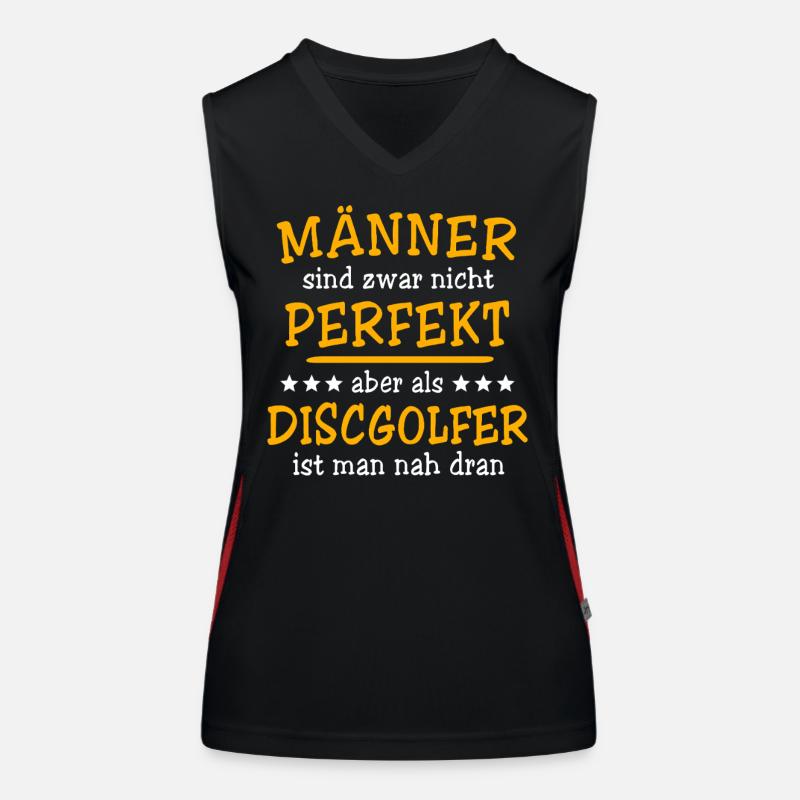 Discgolfer Discgolf Funktionelles Kontrast-Tank Top für Frauen