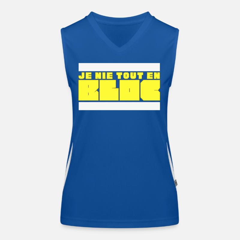 I deny everything outright Women's Functional Contrast Tank Top
