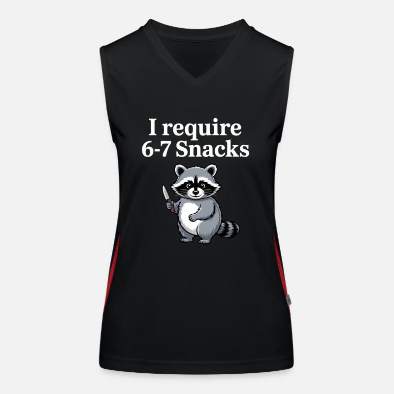 6-7 Internet Meme Cooler 6 7 Waschbär Funktionelles Kontrast-Tank Top für Frauen