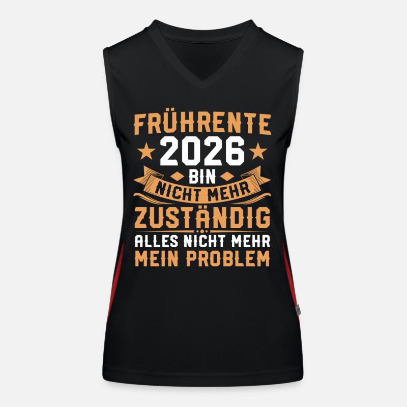 Retraite anticipée 2026 Plus responsable Retraite partielle Débardeur respirant contrasté Femme