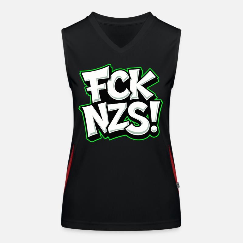 FCK NZS Statement against Racism Women's Functional Contrast Tank Top