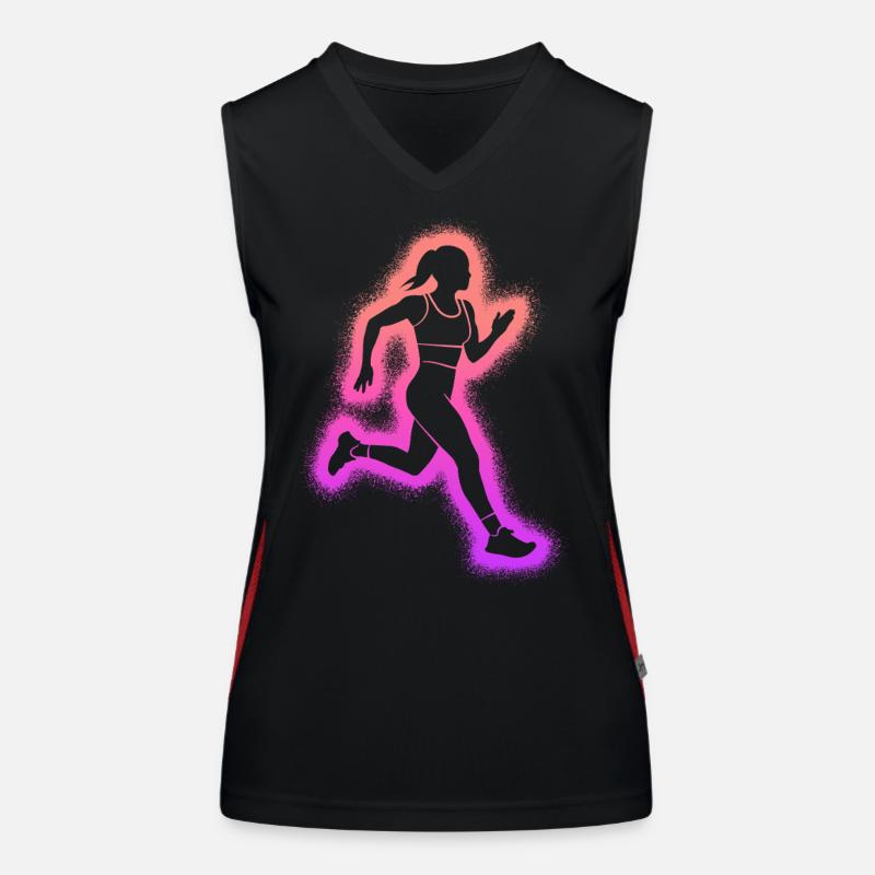 Course à pied Enfants Dames Filles Coureuses Débardeur respirant contrasté Femme