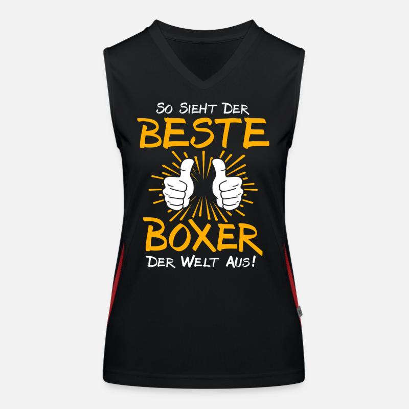 Boxer Geschenkidee Funktionelles Kontrast-Tank Top für Frauen