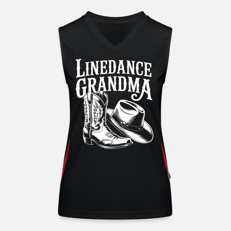 LineDance Großmama Boots Funktionelles Kontrast-Tank Top für Frauen