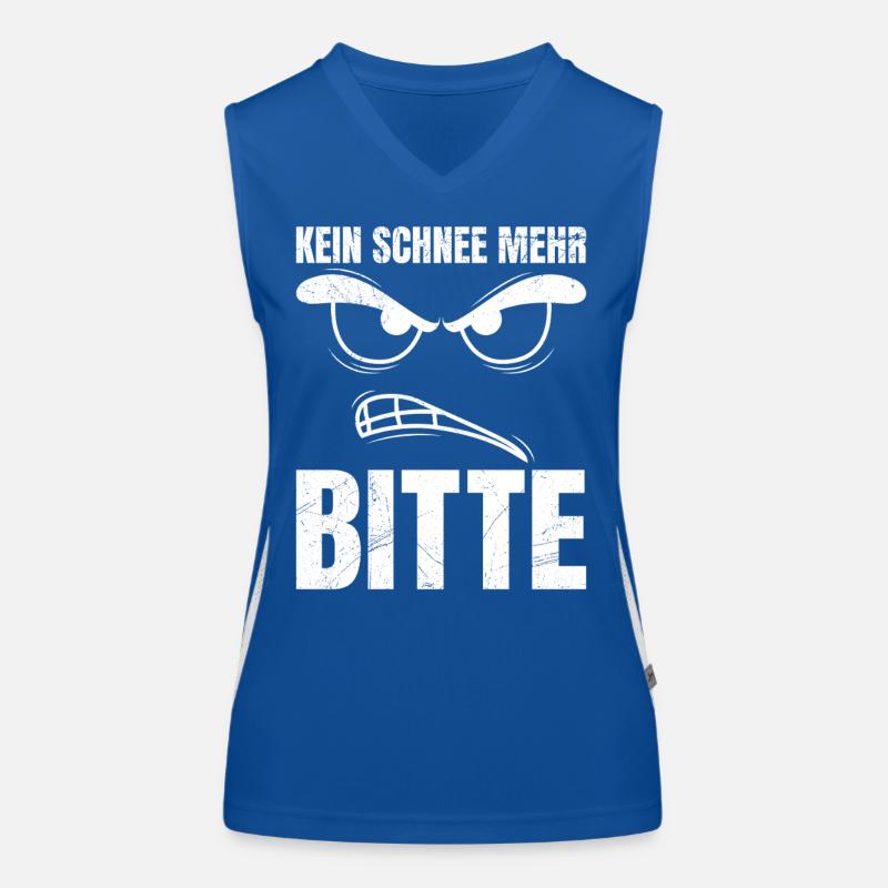 Winterdienst KEIN SCHNEE MER BITTE Lustiges Funktionelles Kontrast-Tank Top für Frauen