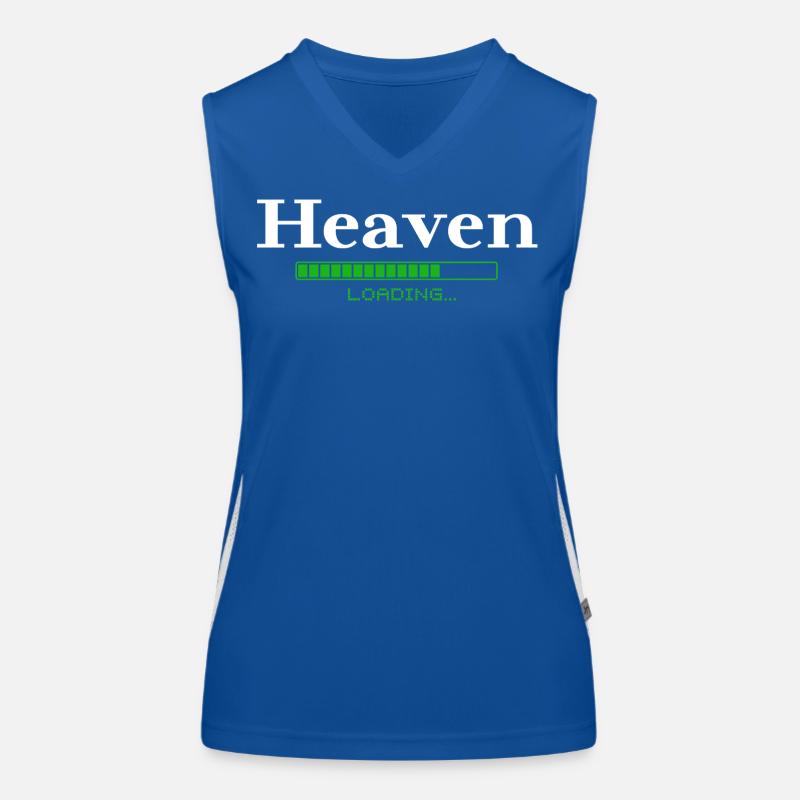 Heaven Loading -  christlich Funktionelles Kontrast-Tank Top für Frauen