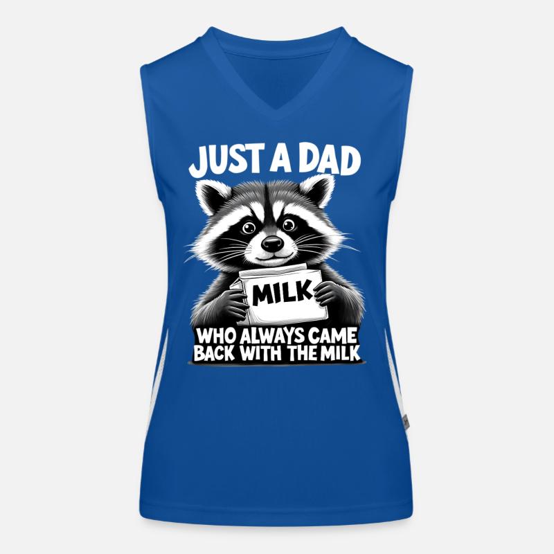 Mème du Papa Laveur et du Lait Débardeur respirant contrasté Femme
