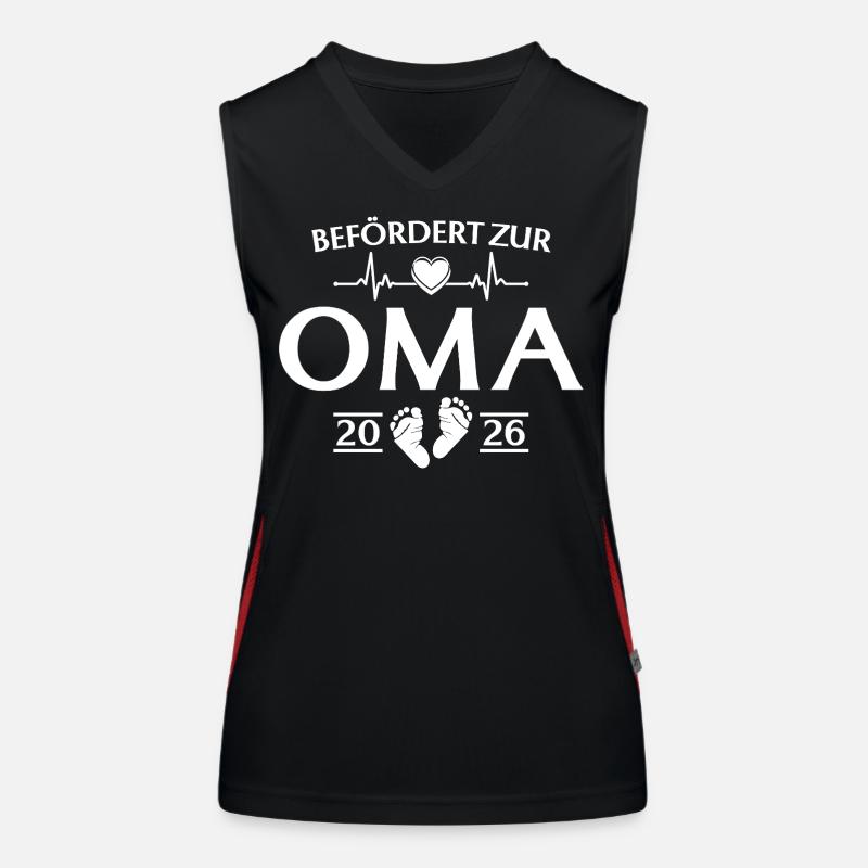 Großmutter 2026 - Befördert zur Oma Funktionelles Kontrast-Tank Top für Frauen
